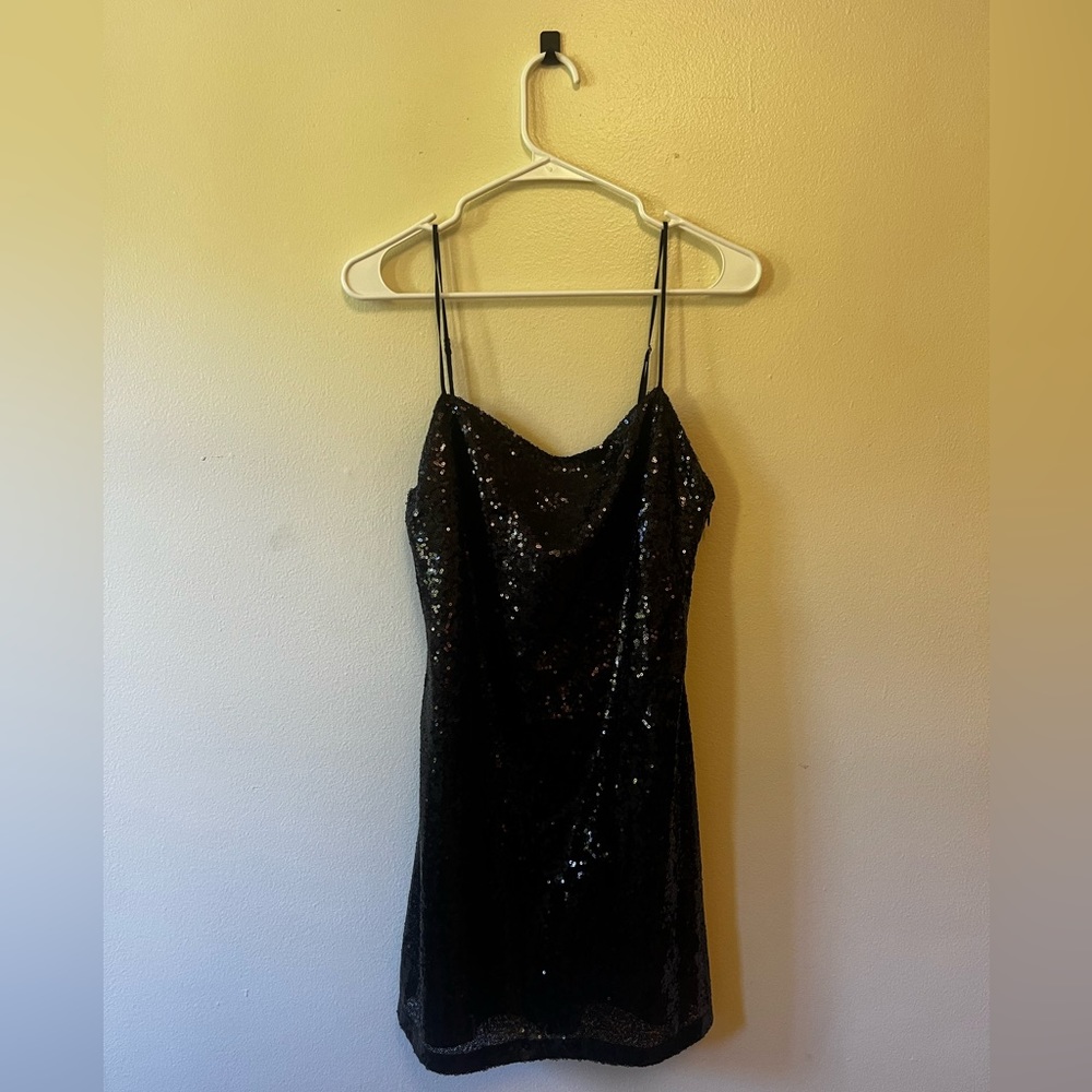 Women’s black going out dress